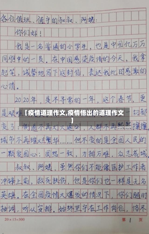【疫情道理作文,疫情悟出的道理作文】-第3张图片