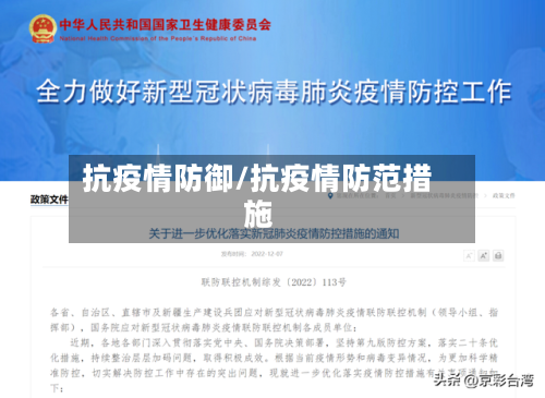 抗疫情防御/抗疫情防范措施-第2张图片