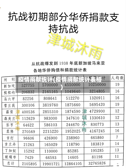 疫情捐献统计(疫情捐献统计表格)-第3张图片