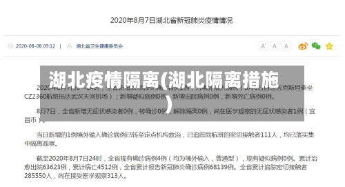 湖北疫情隔离(湖北隔离措施)-第2张图片