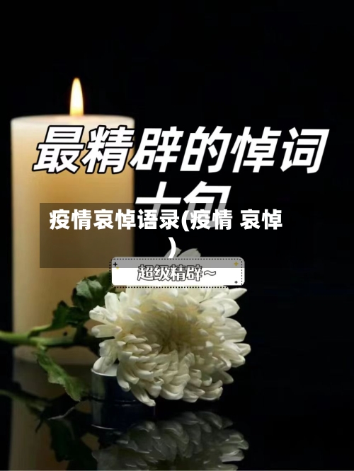 疫情哀悼语录(疫情 哀悼)-第3张图片