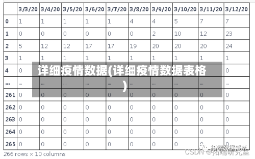 详细疫情数据(详细疫情数据表格)-第2张图片