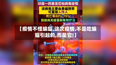 【疫情不怪蝙蝠,这次疫情,不是吃蝙蝠引起的,而是它!】-第2张图片