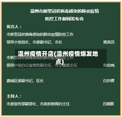 温州疫情开店(温州疫情爆发地点)-第1张图片