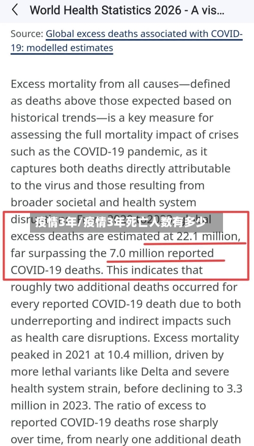 疫情3年/疫情3年死亡人数有多少-第3张图片