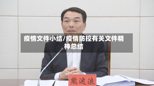 疫情文件小结/疫情防控有关文件精神总结-第2张图片