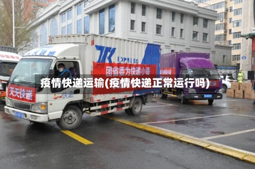 疫情快递运输(疫情快递正常运行吗)-第2张图片