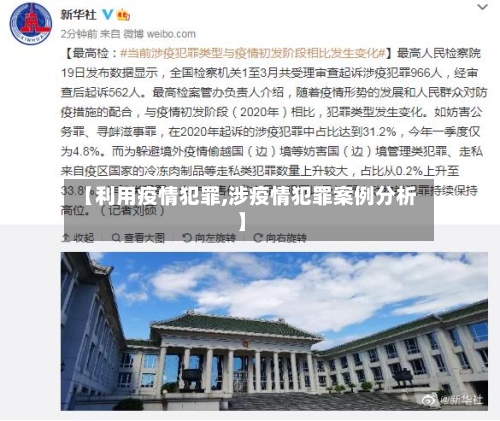 【利用疫情犯罪,涉疫情犯罪案例分析】-第1张图片