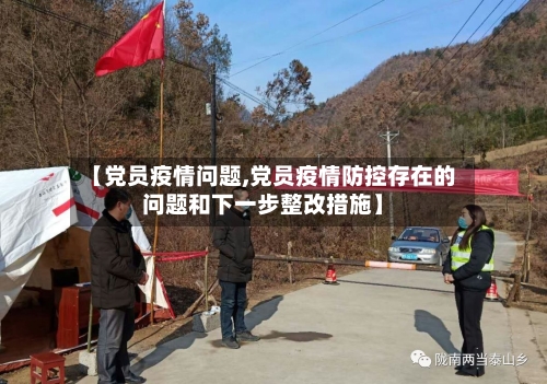 【党员疫情问题,党员疫情防控存在的问题和下一步整改措施】-第1张图片