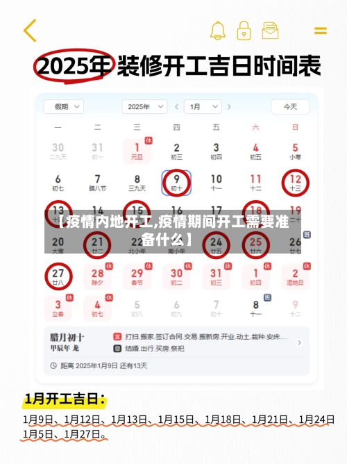 【疫情内地开工,疫情期间开工需要准备什么】-第2张图片