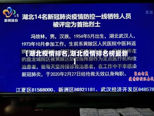 【湖北疫情排名,湖北疫情排名榜最新】-第2张图片