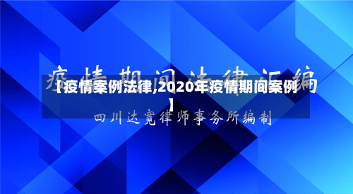 【疫情案例法律,2020年疫情期间案例】-第3张图片