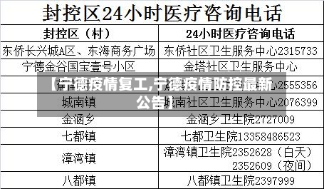 【宁德疫情复工,宁德疫情防控最新公告】-第3张图片
