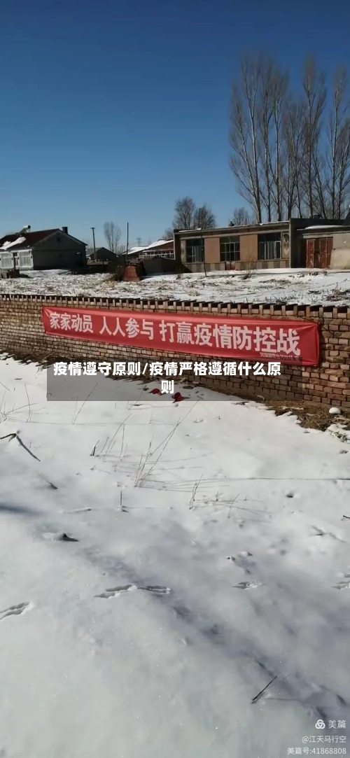 疫情遵守原则/疫情严格遵循什么原则-第1张图片