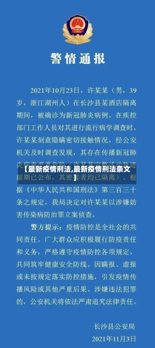 【最新疫情刑法,最新疫情刑法条文】-第3张图片