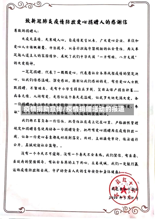 疫情捐助宣传/疫情捐赠活动的报道-第2张图片