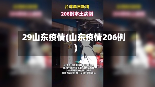 29山东疫情(山东疫情206例)-第1张图片