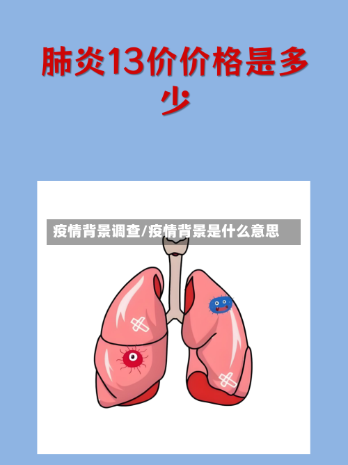 疫情背景调查/疫情背景是什么意思-第1张图片