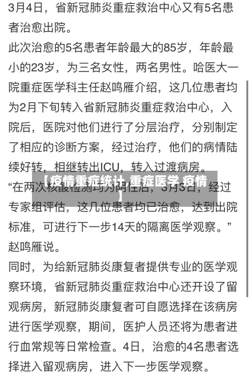 【疫情重症统计,重症医学 疫情】-第1张图片