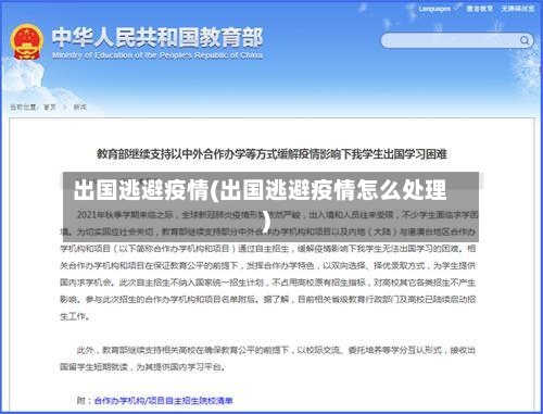 出国逃避疫情(出国逃避疫情怎么处理)-第3张图片