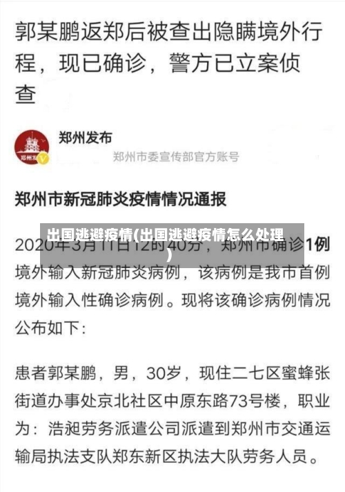 出国逃避疫情(出国逃避疫情怎么处理)-第2张图片