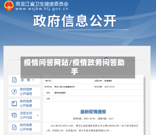 疫情问答网站/疫情政务问答助手-第1张图片