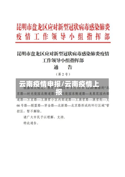 云南疫情申报/云南疫情上报-第3张图片